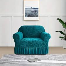 Zebra Velvet Sofa Covers - Zinc
