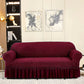 Turkish Bubble Fabric Sofa Cover - Maroon