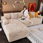 L Shape Zebra Velvet Sofa Covers - Fitted Style