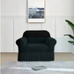 Zebra Velvet Sofa Covers - Black