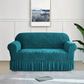 Zebra Velvet Sofa Covers - Zinc