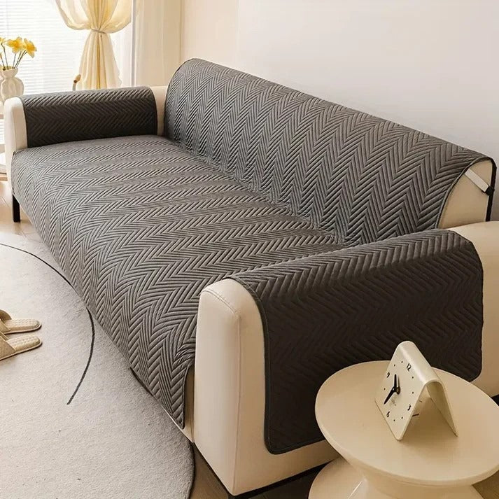 Premium Matt Ultrasonic Sofa Protector – Grey