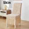 Zebra Velvet Chair Cover - skin