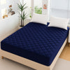 Quilted waterproof Mattress Cover King Size - blue