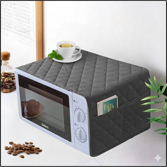 Quilted oven cover - grey
