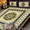 4PC 3D Panel Bedsheet Crystal Cotton