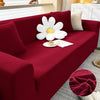 Jacquard Stripe Sofa Cover - Maroon