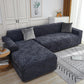 L Shape Zebra Velvet Sofa Covers - Fitted Style
