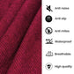 2 Side Waterproof Zipper Mattress Cover -maroon