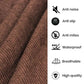 2 Side Waterproof Zipper Mattress Cover -brown