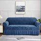 Zebra Velvet Sofa Covers -Blue