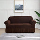 Zebra Velvet Sofa Covers -Brown