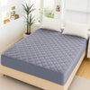Quilted waterproof Mattress Cover King Size - Grey