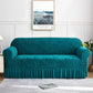 Zebra Velvet Sofa Covers - Zinc